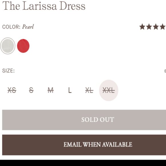 Christy Dawn Larissa Dress in Pearl size XL - Picture 5 of 10